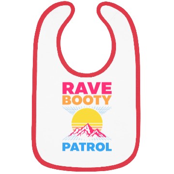 Discover EDM Rave Techno 80s Rave Booty Patrol Bibs