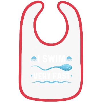 Discover I Swim Fast Swimmer Swimming Bibs
