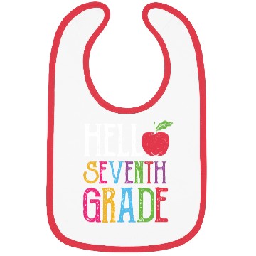 Discover Hello Seventh Grade Back To School Bibs