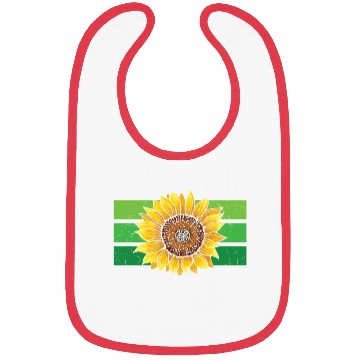 Discover Mental Health Matters Green Sunflower Bibs