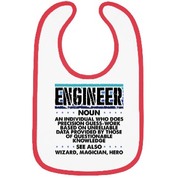 Discover Engineer Gifts Precision Guesswork Wizard Bibs