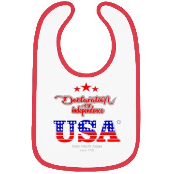 Discover Declaration of Independence 1776 -Independence Day Bibs