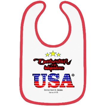 Discover Declaration of Independence 1776- Independence Day Bibs