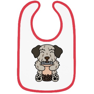 Discover Boba Bubble Tea Irish Wolfhound Bibs