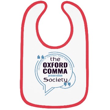 Discover Oxford Comma Appreciation Society Bibs