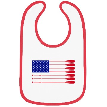 Discover Cool American Flag Rowing Oar Funny Paddle Lover Bibs
