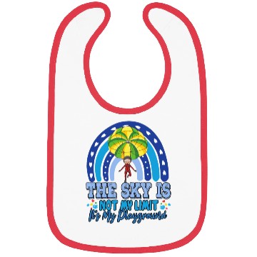 Discover The Sky Is My Playground Skydive Funny Sarcasm Pun Bibs