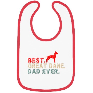 Discover Best Great Dane Dog Dad Vintage Bibs