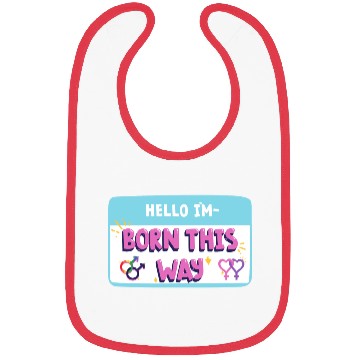 Discover born this way transgender pride Bibs