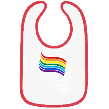 Discover LGBT pride rainbow heart Bibs