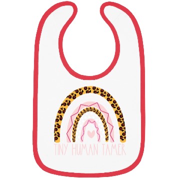 Discover Tiny Human Tamer Bohemian Rainbow Daycare Teacher Bibs