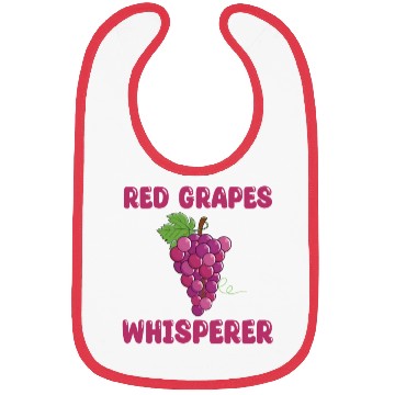 Discover Red Grapes Whisperer Bibs