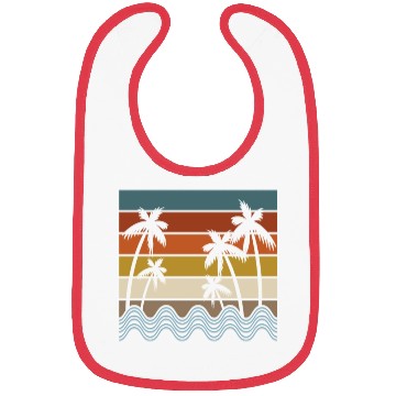 Discover Palm Trees Sunset , Beach, Palm Trees, Vacation Bibs