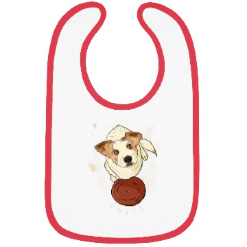 Discover dog waiting pizza Bibs