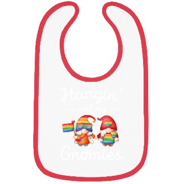Discover Pride Month LGBTQ Rainbow Gnome Lover Bibs