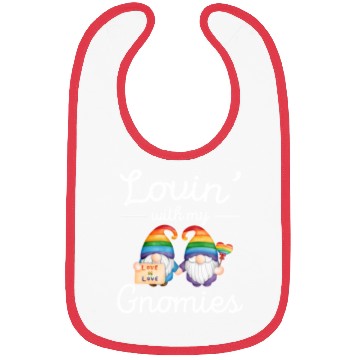Discover LGBT Gnome Lover Rainbow Pride Month Bibs