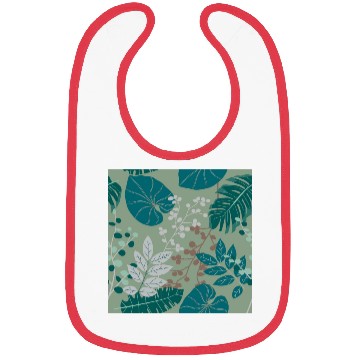 Discover Tropical Leaves - Earthy Colors Bibs