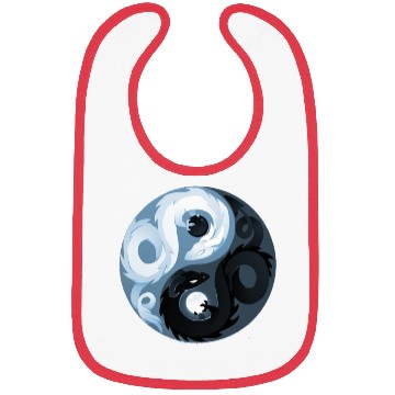Discover Yin and Yang dragons Bibs
