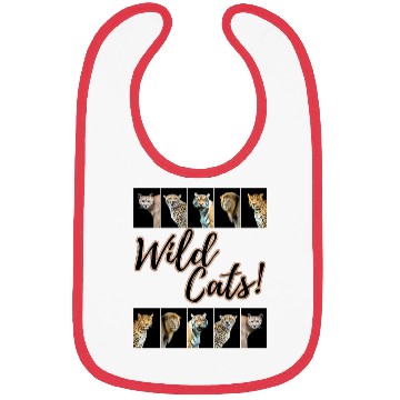 Discover WILDCATS! | Lion, Leopard, Cheetah, Puma, Tiger Bibs