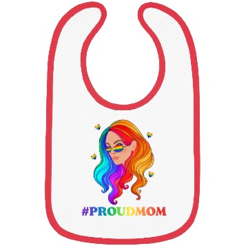 Discover LGBTQIA+ #Proudmom Mother's Day Bibs