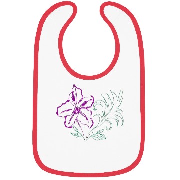 Discover Tropical leaf and hibiscus Bibs