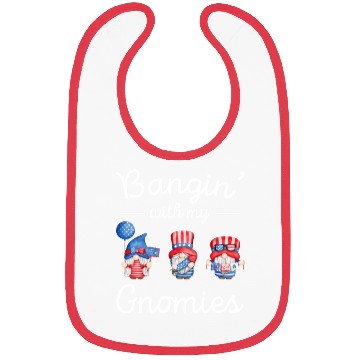 Discover Patriotic Gnomes Firework American Flag US Bibs