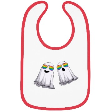 Discover Funny Ghosts LGBT Rainbow Gay Pride Bibs