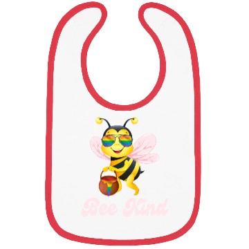 Discover Bee LGBTQ Pride Rainbow Flag Kindness Bibs