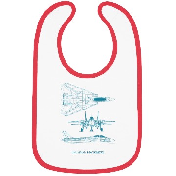 Discover F-14 Tomcat Jet Fighter Blueprint Bibs