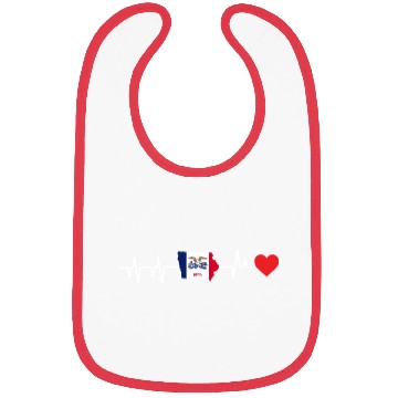 Discover Iowa Heartbeat Gift Bibs