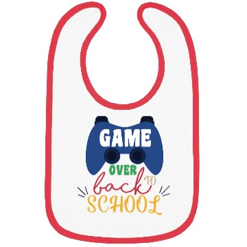Discover Game Over Back To School Bibs