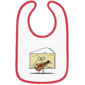 Discover Let It Brie Cheese Musician With Guitar Bibs