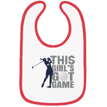 Discover This Girl s Got Game Golf Bibs