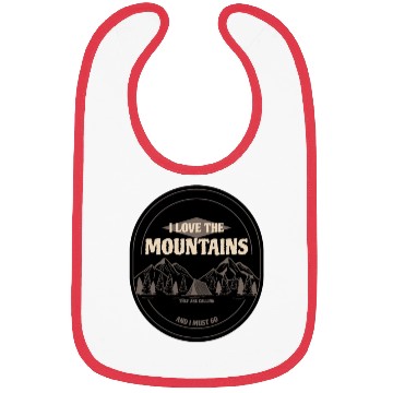 Discover I Love The Mountains Bibs