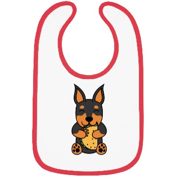 Discover Doberman Taco Lover Bibs