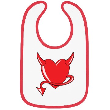 Discover Red Heart - Devil Heart - Gift Bibs