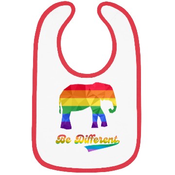 Discover Gay Pride Elephant LGBTQ Rainbow Flag Bibs