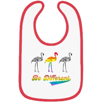 Discover Flamingo LGBTQ Gay Pride Rainbow Flag Bibs