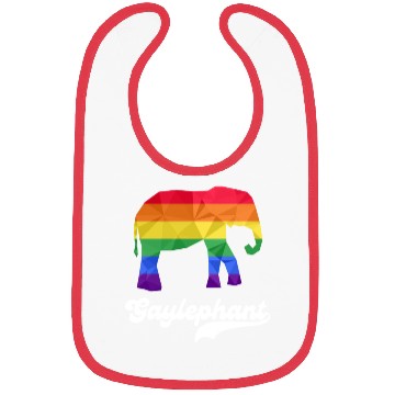 Discover Gay Elephant LGBTQ Rainbow Flag Bibs