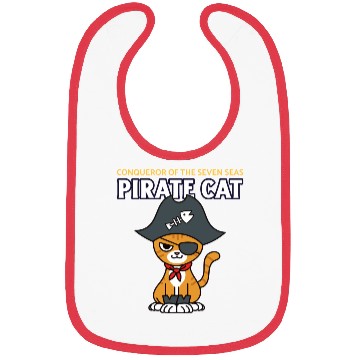 Discover Pirate Cat Bibs