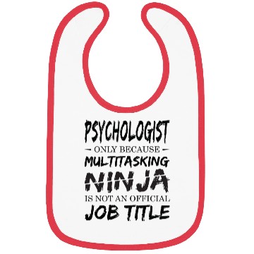 Discover Ninja Psychologist Bibs