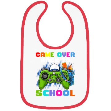 Discover Game Over Back To School Bibs