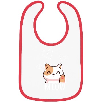 Discover meow - cute cat - kitten Bibs