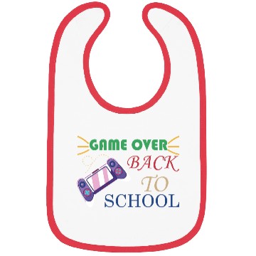 Discover Game Over Back To School Bibs