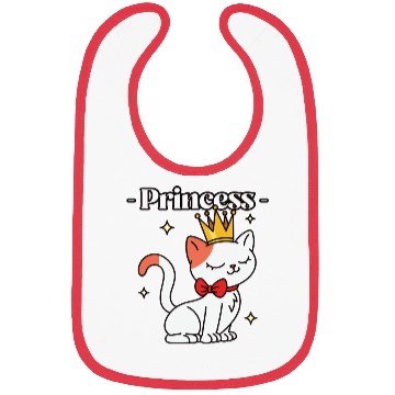 Discover Cat Princess Cat Princess Bibs