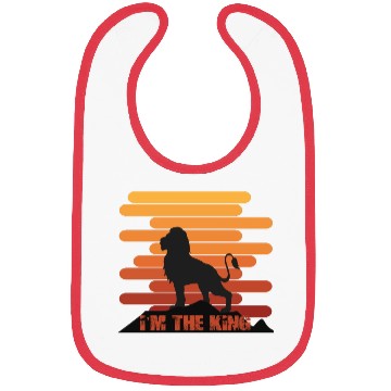 Discover I'm The King - Lion King Of The Jungle Bibs