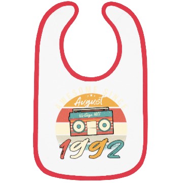 Discover 1992 August 30th Year Of Life Bibs