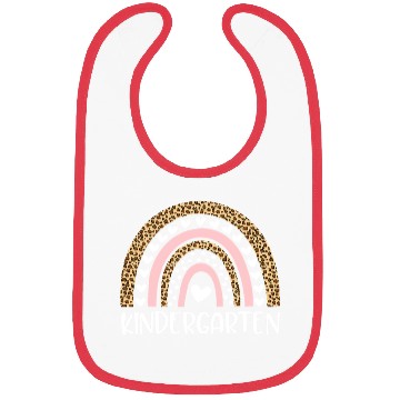 Discover Kindergarten Teacher Leopard Rainbow Teacher Back Bibs
