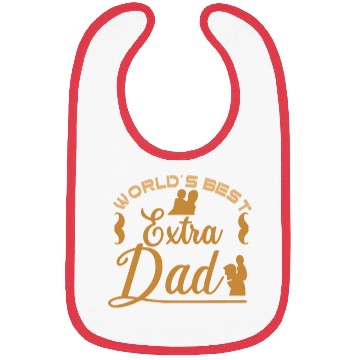 Discover World's Best Extra Dad Sayings Stepdad Stepfather Bibs