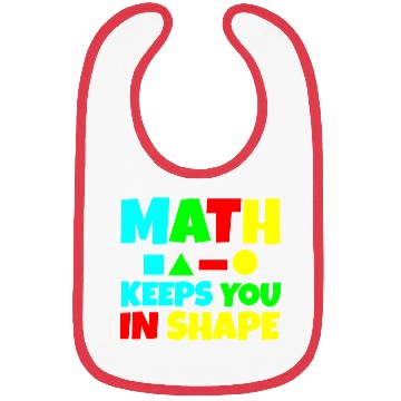Discover Math Keeps You In Shape 2 Bibs